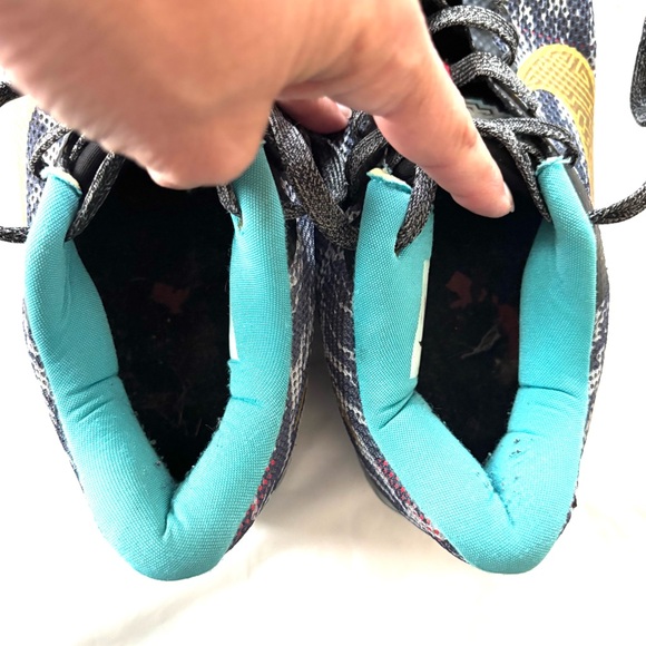 Nike Sneakers KD Trey 5 II China Black with Teal and Gold Accents SZ 8 Worn 1X - Picture 9 of 13